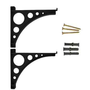 Imagem de Kit 4 Cantoneiras Mão Francesa Reforçadas  Prateleiras 1530cm  Aguenta