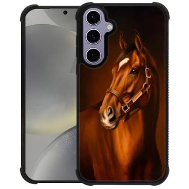 Imagem de TAMEFOX Capa mais forte à prova de choque para Samsung Galaxy S24/S25, capa protetora de design antiderrapante com borda de silicone TPU macio durável para Samsung Galaxy S24/S25 de 6,2 polegadas