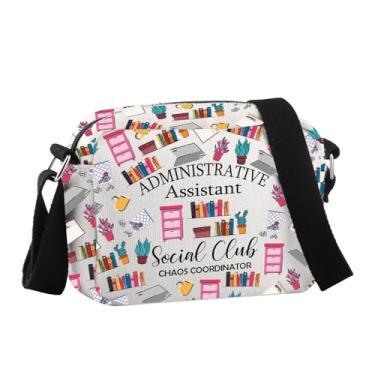 Imagem de JNIAP Presente de gerente de escritório assistente administrativo clube social bolsa tiracolo presente administrador, Chaos Coordinator Hcb