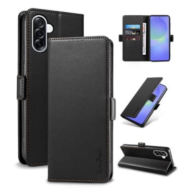 Imagem de YunuBeyii Capa Carteira para Samsung A36 5G - [Bloqueio RFID] Capinha Flip Magnética para Celular de Couro PU de Luxo com Suporte,Case Proteção,Rsistente,Antichoque, Preto