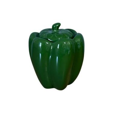 Imagem de Porta Tempero Para Cozinha Em Formato de Pimenta 300g - Cerâmica e Art
