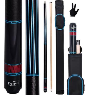 Imagem de Ray speed Bastão de taco de sinuca com eixo de deflexão baixa com estojo rígido de 540 a 590 ml bastão de sinuca profissional