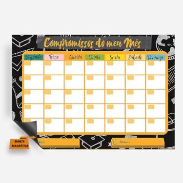 Imagem de Planner Imã de Geladeira - Quadro Lousa Magnética - 20x30cm ou 30x40cm (77, 30x40cm)