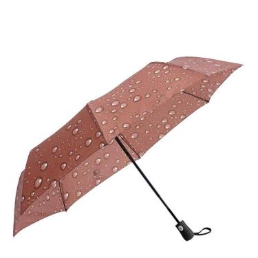 Imagem de Sombrinha Automática Bolhas Marrom N234497-2 - Quanhe