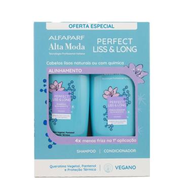 Imagem de Alfaparf Alta Moda Liss&Long Shampoo e Condicionador 300ml