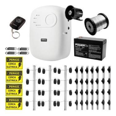 Imagem de Kit Cerca Elétrica Industrial Intelbras 30m 3 Cantos Fio 0,9