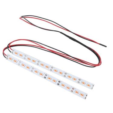 Imagem de AYNEFY Luz de Chassi de Alto Brilho para 1/10 1/8 de Carro RC, 24 LEDs Alumínio Decorativo Barra de Luz Decorativa para Entusiastas de Veículos RC (Vermelho)