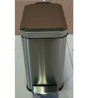 Imagem de Lixeira Pedal Slim Cromada 5L - Construmarcas