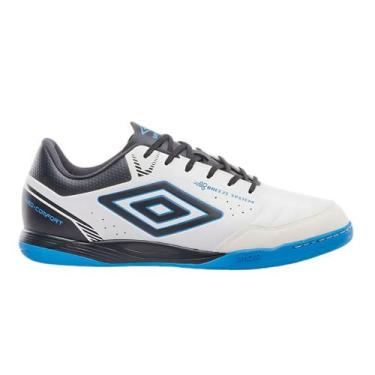 Imagem de Chuteira Futsal Umbro Neo Comfort Tênis Salão Profissional, Branco, Az