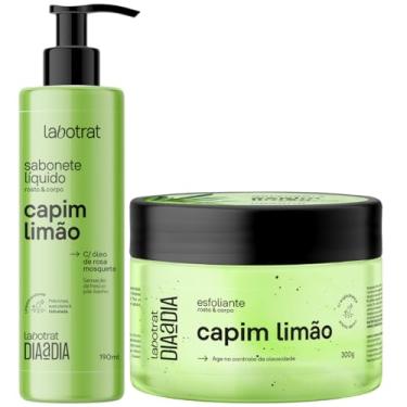 Imagem de Kit Sabonete Liquido + Esfoliante Corpo E Rosto Labotrat Dia A Dia Cheiro De Fruta Capim 300g
