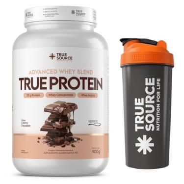 Imagem de Combo True Source - TRUE PROTEIN 100% WHEY + Coqueteleira oficial (900g, Creamy Chocolate)