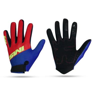 Imagem de Par Luva Ims Attack 2025 Azul/Vermelho Trilha Enduro Motocross