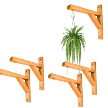 Imagem de Kits Suporte para Plantas Mão Francesa Madeira Eucalipto Com verniz(KIt-4-Unidade-20x20-G)