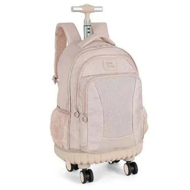Imagem de Mochila Carrinho Grande Up 4 You Poliéster Rose
