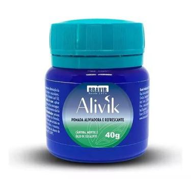 Imagem de Bravir Pomada Refrescante Alivik Alivia A Dor 1un 40gr