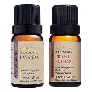 Imagem de Óleo Essencial Lavanda + Cravo Folhas 100% Puro Via Aroma