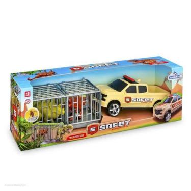 Imagem de Carrinho Pick-Up c/ Gaiola Caminhão Truckssauro Infantil - ADIJOMAR, P