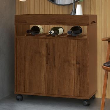 Imagem de Bancada Bar Renens Canela Com 2 Portas