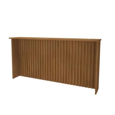 Imagem de Bancada Para Cozinha Ripada 208cm Firenze Freijó Indekes