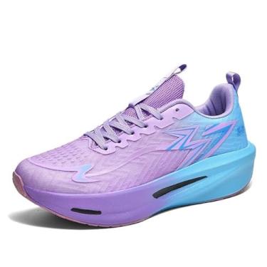 Imagem de Novetra Tênis de basquete esportivos ao ar livre de malha para treinamento masculino(Blue,42 BR)