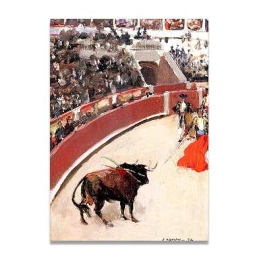 Imagem de LKXGRRSFG Impressão em tela The Espada John Lavery Irish Realist Portrait & War Scenes – Arte de parede vintage para casa 30 x 42 cm sem moldura