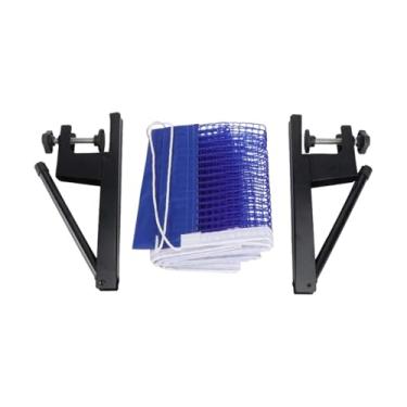 Imagem de Deevoka Conjunto de postes de rede de tênis de mesa, malha de treinamento de tênis, equipamento profissional forte e fácil de configurar, suporte de rede de