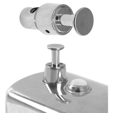 Imagem de Bico Dosador Saboneteira Inox P/ Biovis Embralumi 500ml 1L, Prata