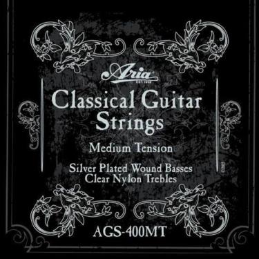 Imagem de Encordoamento Violão Nylon Tensão Média Ags400Mt Aria