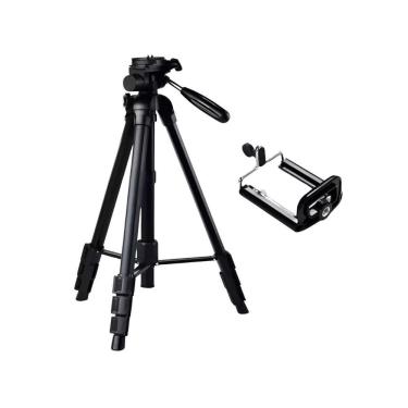 Imagem de Tripé Universal Profissional 1,10M + Suporte Celular Câmera