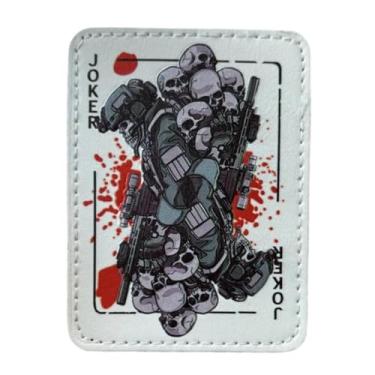 Imagem de Patch de caveira de coringa – Remendos engraçados de meme, patch de moral tático militar com fecho de , adesivos para mochilas, uniformes militares, jeans, jaquetas, coletes, chapéus e mais