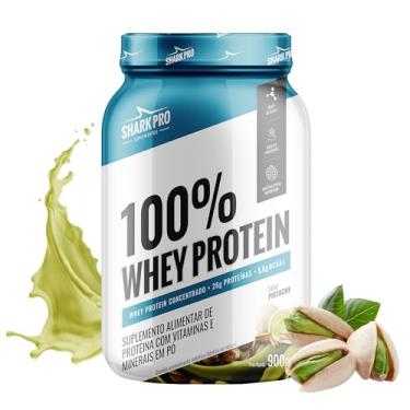 Imagem de Shark Pro 100% Whey Protein Sabor Pistache - 26g de Proteína por Porção - 5,8g de BCAAs - Suplemento Alimentar de Proteínas com Vitaminas e Minerais em Pó - Textura Cremosa - 900g Pote