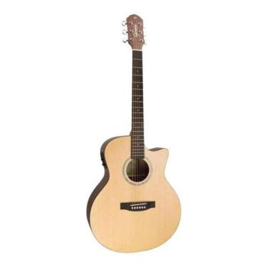 Imagem de Violão Giannini Frand Auditorium Ceq Eletroacústico Aço Natural Satin [f002]