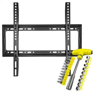 Imagem de Suporte Tv 23 A 63 Pol Fixo de Parede Painel Até 50Kg Com Jogo Ferrame