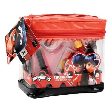 Imagem de Super Kit De Maquiagem Infantil Antialérgica Ladybug Miraculous - Poli