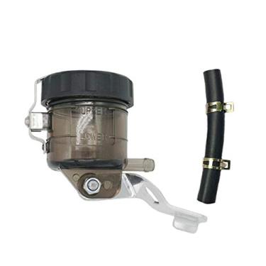 Imagem de S SYUU Tanque de cilindro mestre de freio dianteiro reservatório de garrafa de fluido com suporte compatível com Suzuki SV 650 03-09 SV 1000 03-07 GSX-R600 GSX-R750 2000 2001 2002 2003 2004 2005