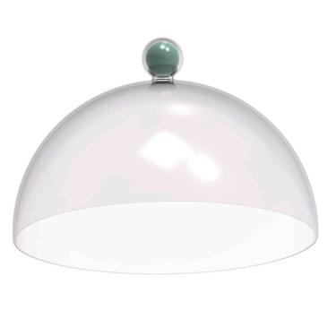 Imagem de Cúpula de Plástico 30cm para Bolos Tortas Doces Pratos Bubble Crippa Verde Menta