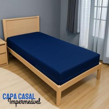 Imagem de capa impermeável para colchão de casal feita em napa/bagum hospitalar 