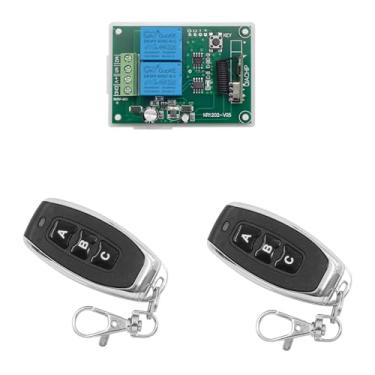 Imagem de QIACHIP DC 5V 6V 12V 24V 36V 48V 60V Motor elétrico para frente e ré, controle remoto RF sem fio, interruptor de módulo de relé, receptor 433Mhz com transmissores para motor, cortinas, porta de