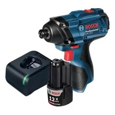 Imagem de Chave De Impacto Bateria Bosch 12v Gdr120-li Carregador Bivolt
