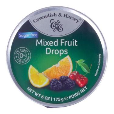 Imagem de Bala Sugar Free Mixed Fruit Drops Cavendish & Harvey 175g