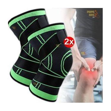 Imagem de Kit 2 Joelheira de Compressão Ortopédica Articulada Tensor Joelho Ajus