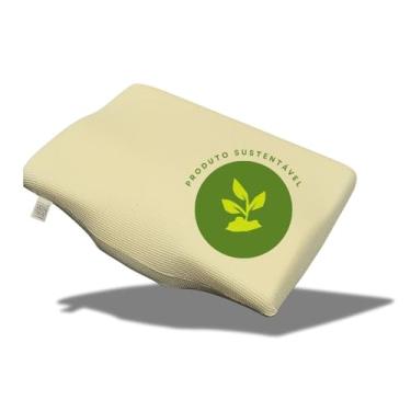 Imagem de Travesseiro Anatômico Plus Kel | Látex de PU, Antiácaro, Antialérgico, Não Esquenta, Indeformável – Alinhamento da Coluna e Alívio da Tensão