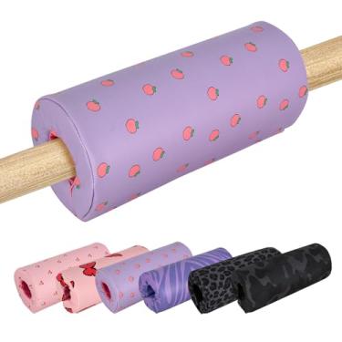 Imagem de SoeKoa Almofada de barra de ginástica, tapete de barra de ginástica com superfície de decoração, pacote protetor para barras de ginástica, barras paralelas, barras irregulares, barras horizontais