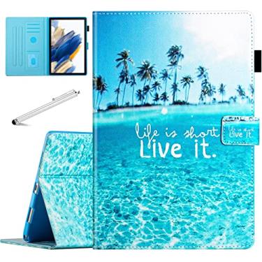 Imagem de Fancity Capa para Samsung Galaxy Tab A8 10,5 polegadas versão 2022, vários ângulos de visão, capa inteligente de couro PU com função de hibernar automático para tablet Galaxy Tab A8 [SM-X200/X205/X207