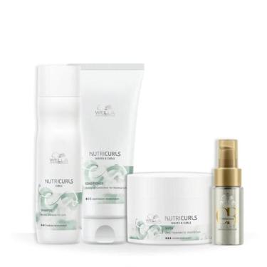 Imagem de Wella Nutricurls Sh 250ml + Cond 200ml + Masc 150ml + Oleo Light 30ml 