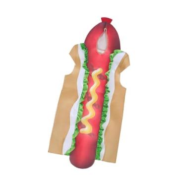 Imagem de simhoa Fantasia de cachorro-quente infantil, fantasia engraçada para festa de Halloween infantil, L