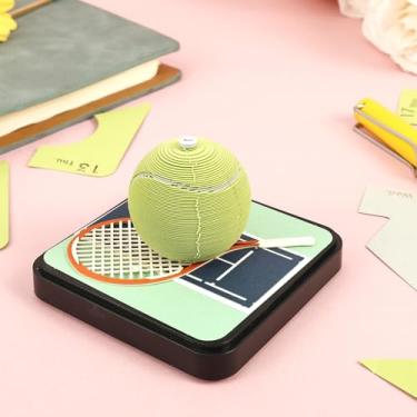 Imagem de KTZCTPCA Calendário de mesa de arte 3D 2026, bloco de notas de calendário estereoscópico criativo, calendário com luz de LED, bloco de notas 3D, bloco de notas de escultura em papel, escultura de arte