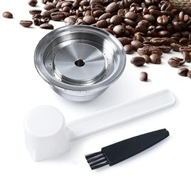 Imagem de i Cafilas Cápsula de café reutilizável compatível com Nespr*sso Vertu*Plus, cápsulas recarregáveis Ve*tuo reutilizáveis Ve*tu oline Pod Cápsulas de café compatível com Nespr*sso Vertu*line GCA1 Delo