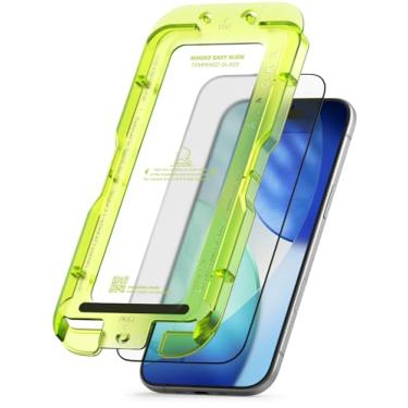 Imagem de Ringke Vidro temperado fácil de deslizar [super fácil de instalar] Protetor de tela compatível com iPhone Air, compatível com capa inquebrável, dureza 9H premium - pacote com 2