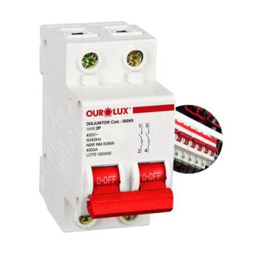 Imagem de Disjuntor Bipolar Duplo 6a 10a 16a 20a 25a 32a 40a 50a 63a Bipolar Dis